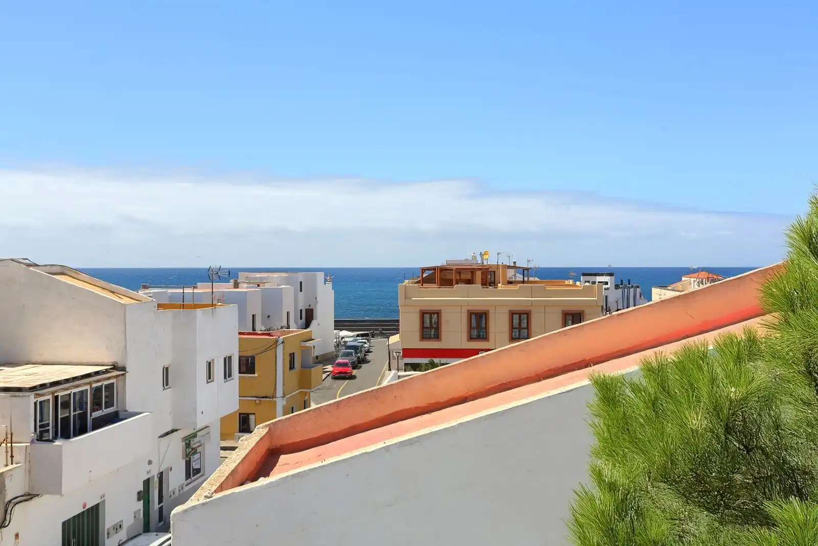 Vista exterior de Piso en venta en La Oliva con Trastero y Amueblado