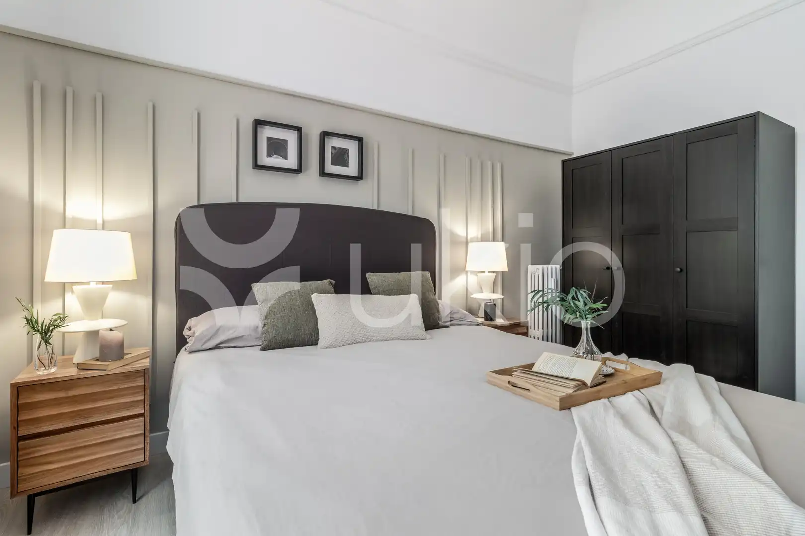 Dormitori de Apartament de lloguer en Madrid amb Aire condicionat, Calefacció i Terrassa