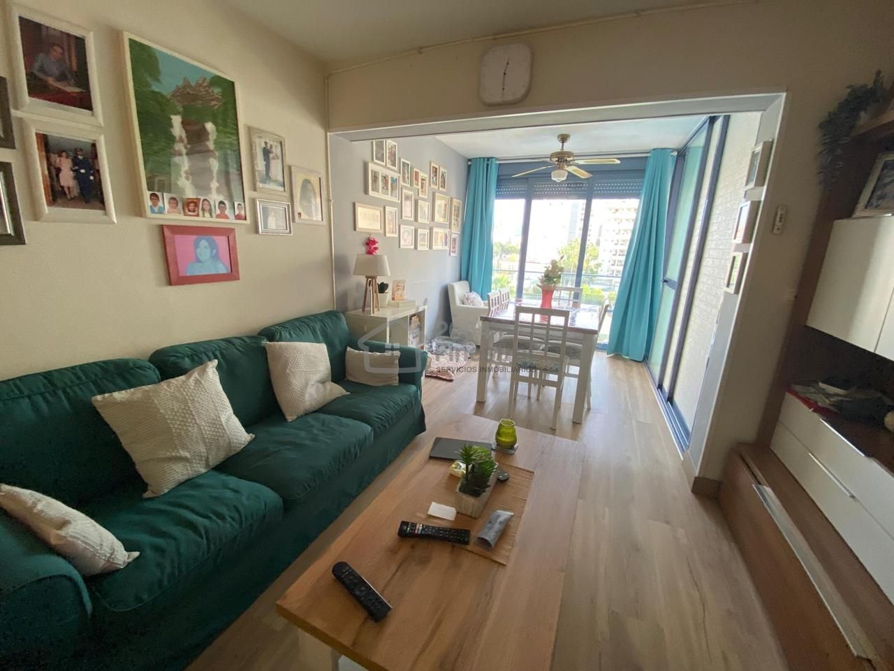 Wohnzimmer von Wohnung zum Verkauf in Villajoyosa / La Vila Joiosa mit Klimaanlage, Terrasse und Gemeinschaftspool