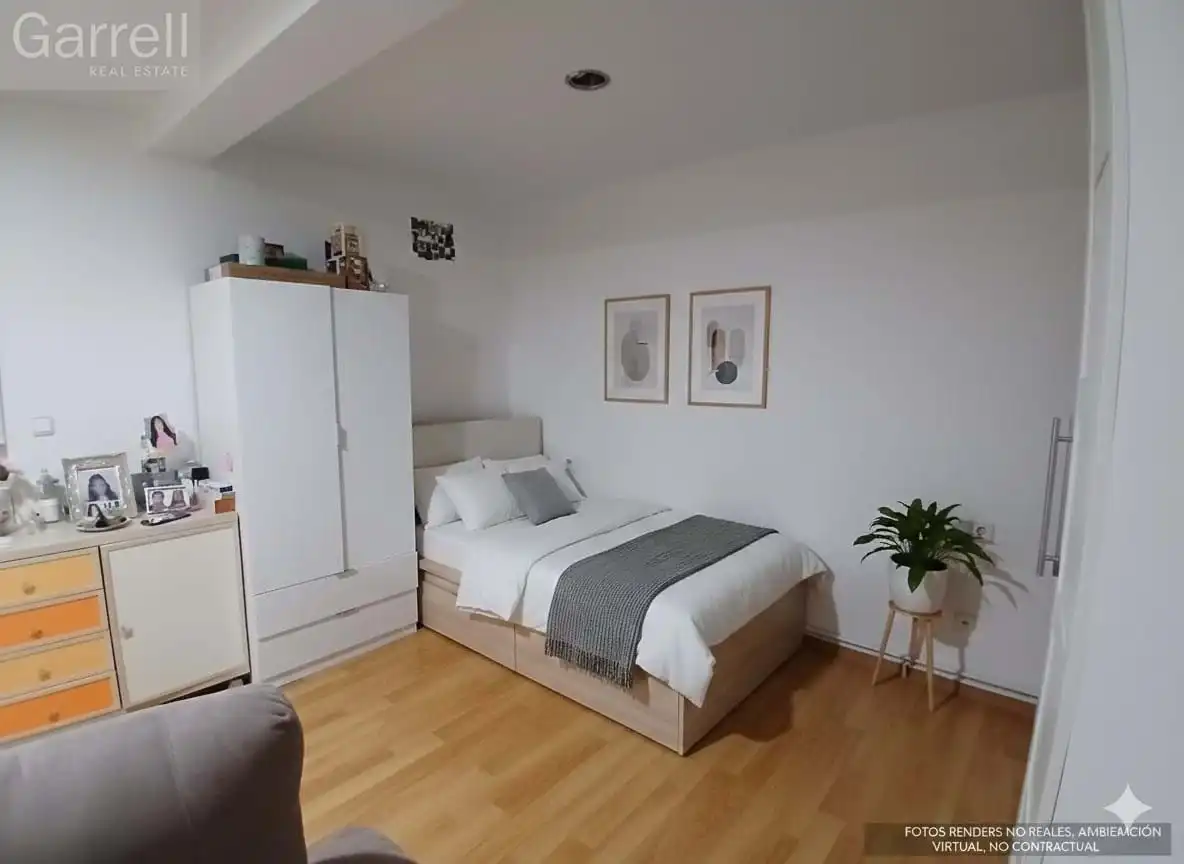 Schlafzimmer von Wohnung zum Verkauf in Terrassa mit Terrasse und Balkon