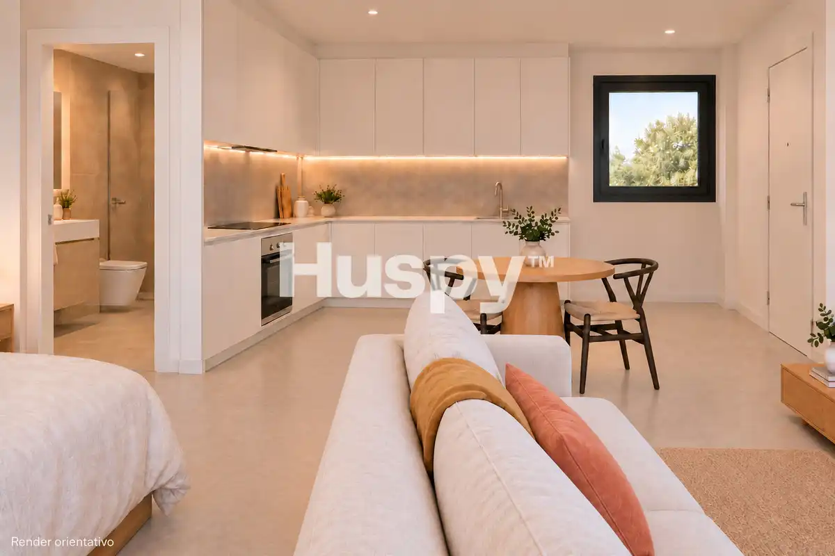 Sala de estar de Estudio en venta en Carretera de Cádiz