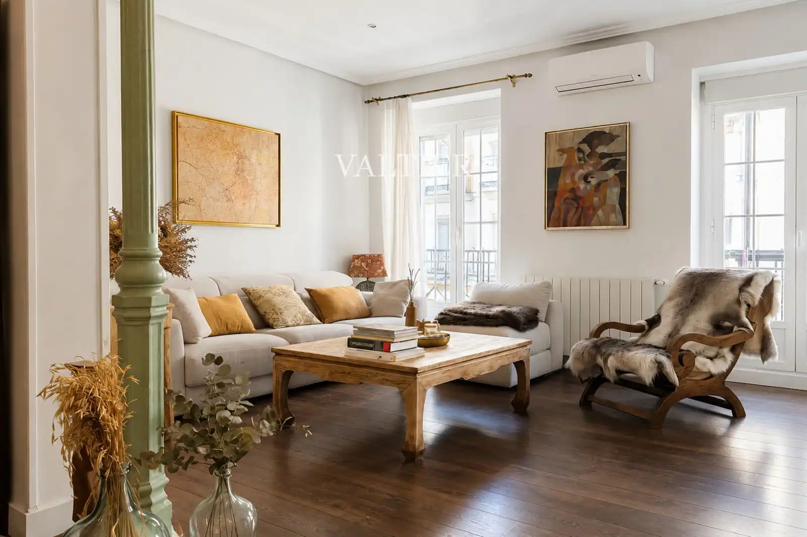 Sala de estar de Piso de alquiler en Madrid con Aire acondicionado