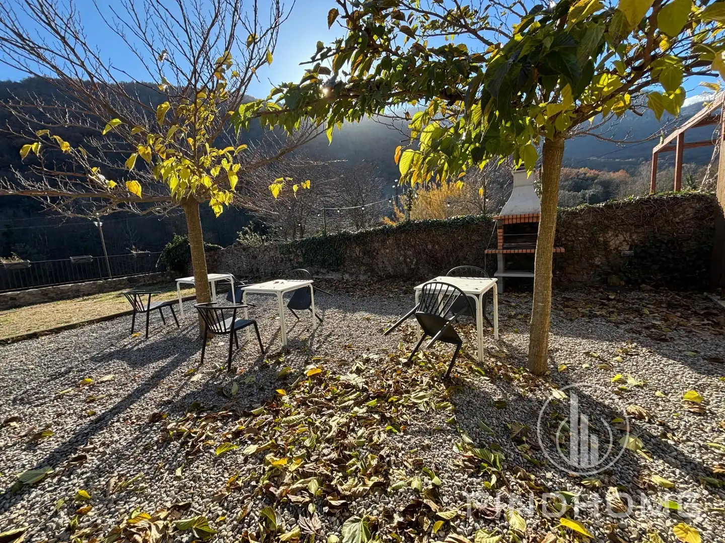 Terrace of Country homes for sale in Les Preses  with Air Conditioner, Private garden and Terrace