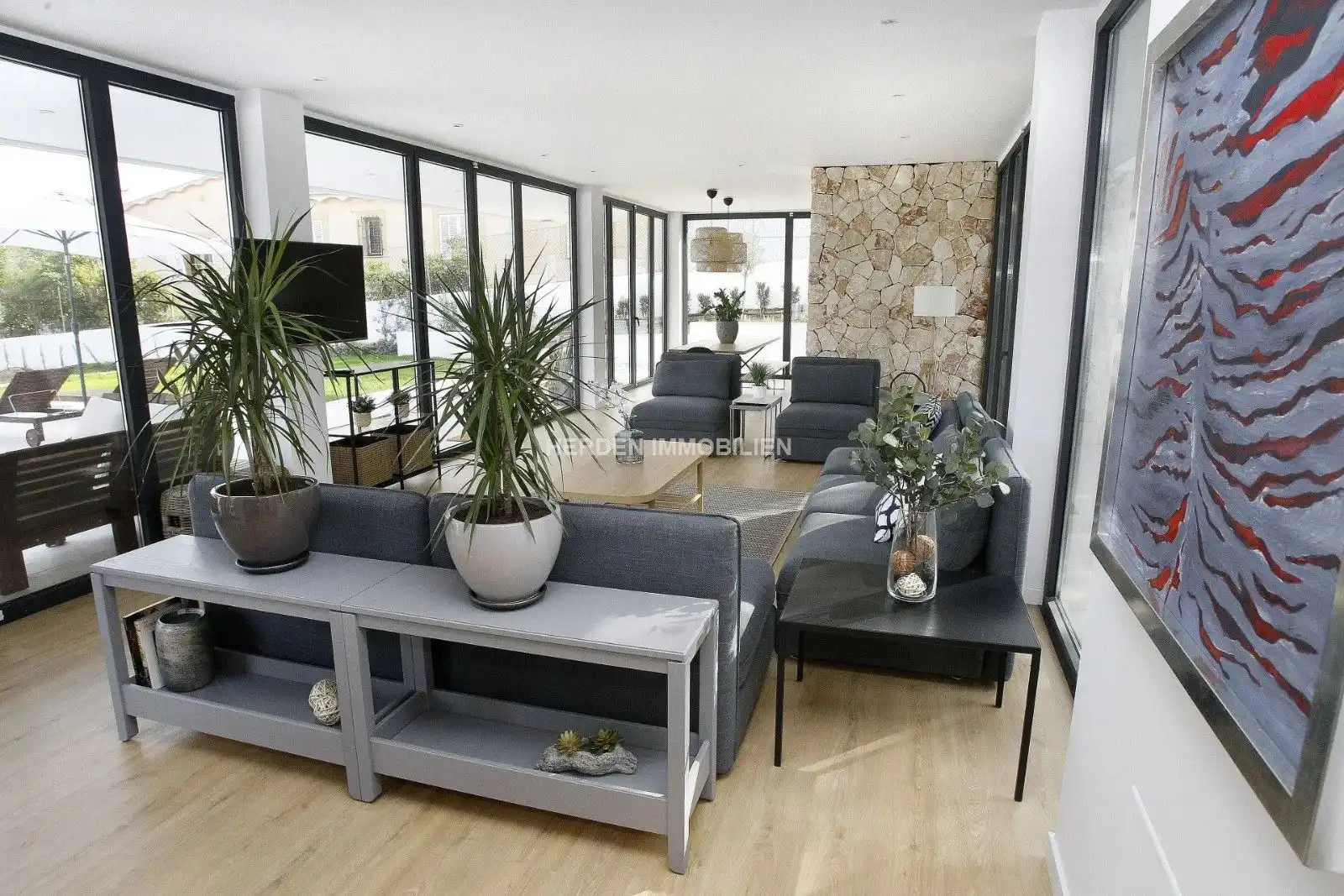 Sala d'estar de Casa o xalet de lloguer en Calvià amb Aire condicionat, Calefacció i Terrassa