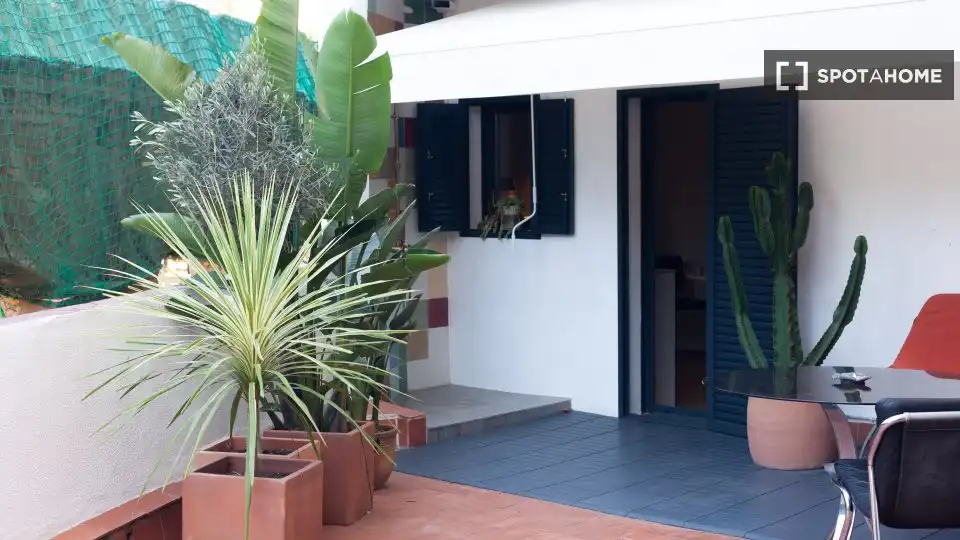 Terrace of Flat for rent in Barcelona  with Air Conditioner, Heating and Furnished