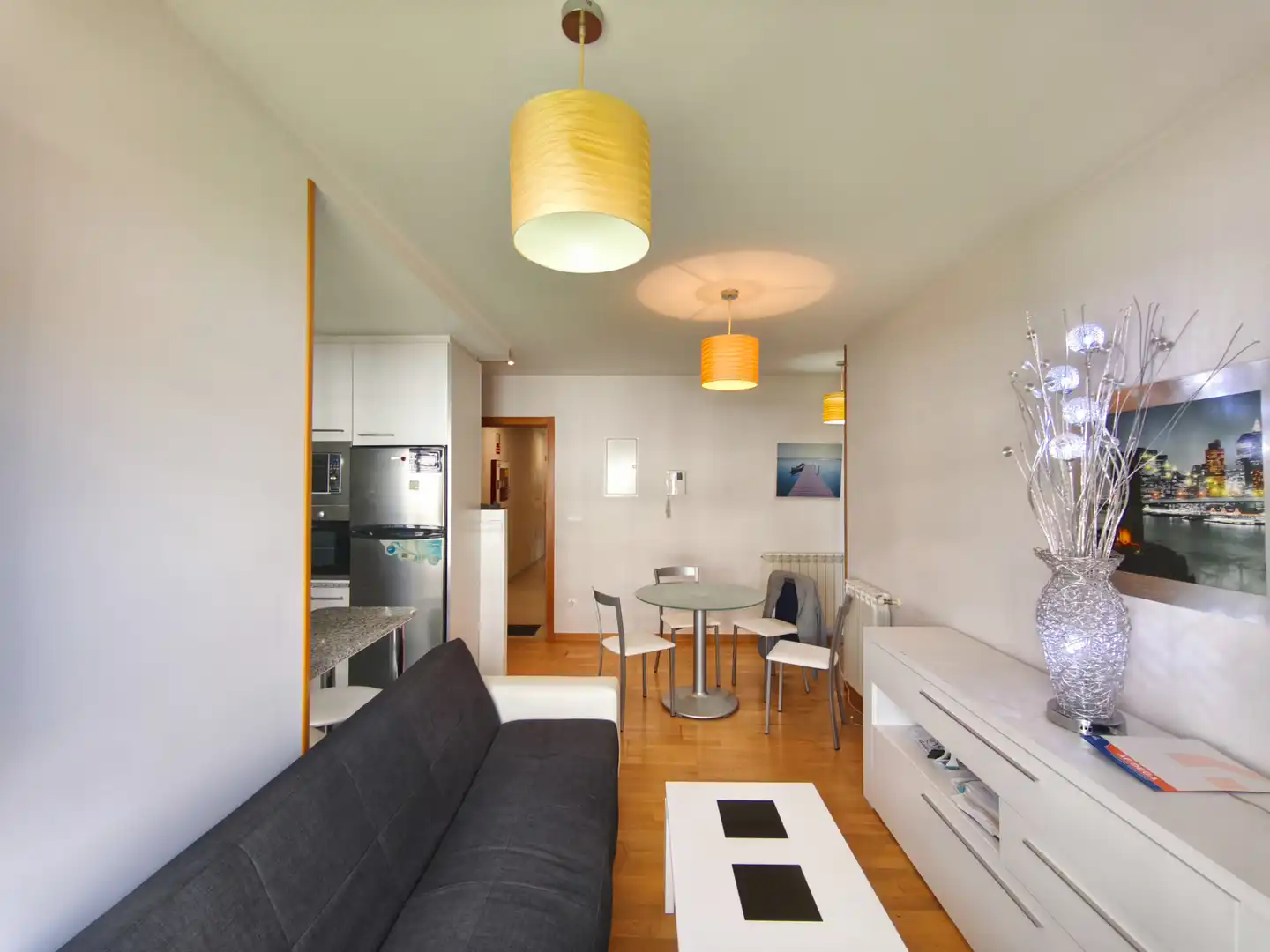Sala d'estar de Apartament en venda en Conxo