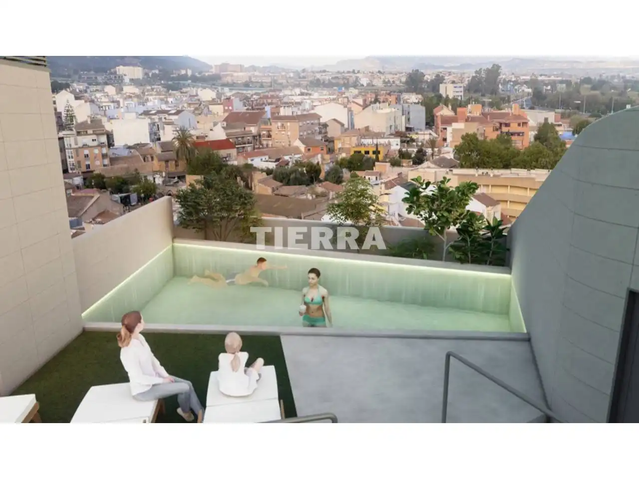 Terrace of Flat for sale in Murcia  with Terrace, Storage room and Community pool