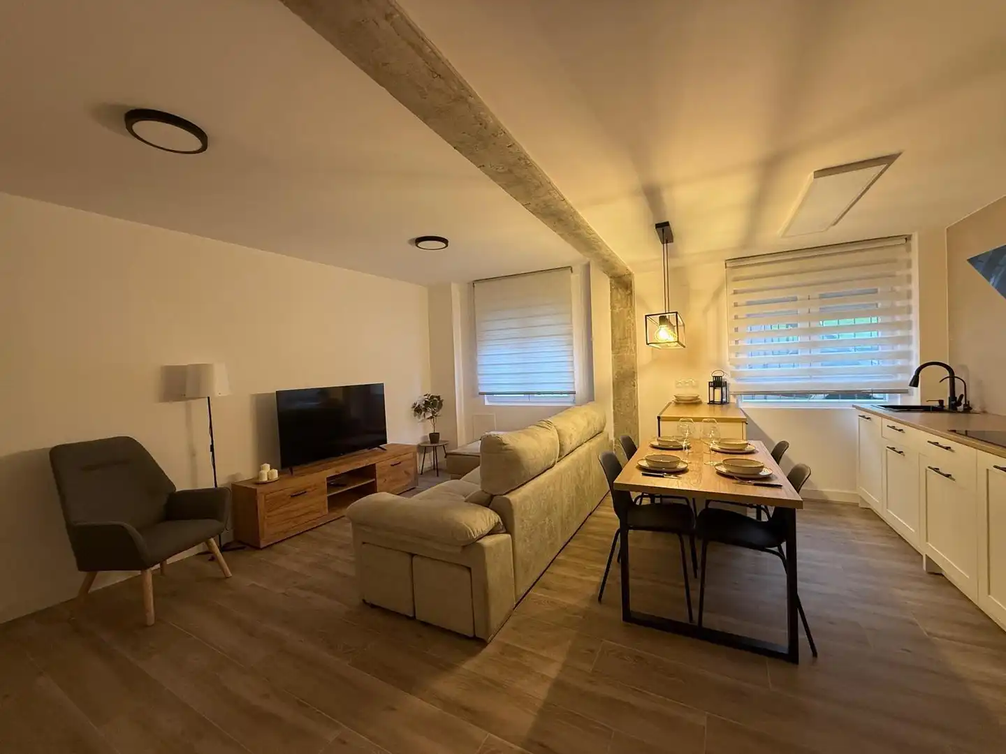 Sala de estar de Piso en venta en Oviedo  con Amueblado