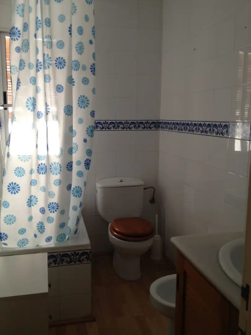 Baño de Piso de alquiler en Sevilla con Aire acondicionado, Amueblado y Lavadora