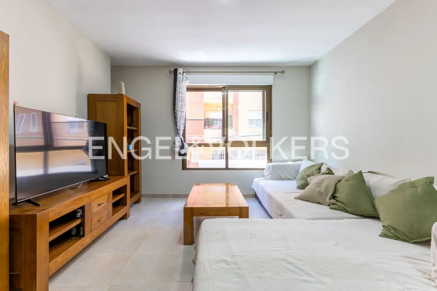 Sala de estar de Piso en venta en Piles con Calefacción, Trastero y Amueblado