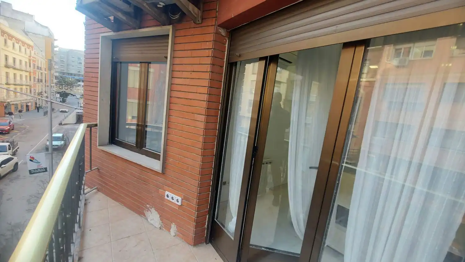 Balcony of Flat for rent in Jaén  with Air Conditioner, Heating and Furnished