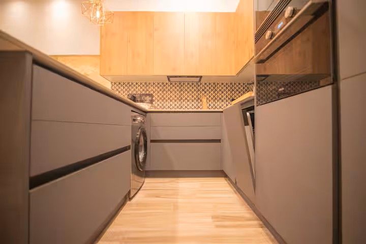 Kitchen of Flat to rent in Cartagena  with Air Conditioner, Heating and Furnished