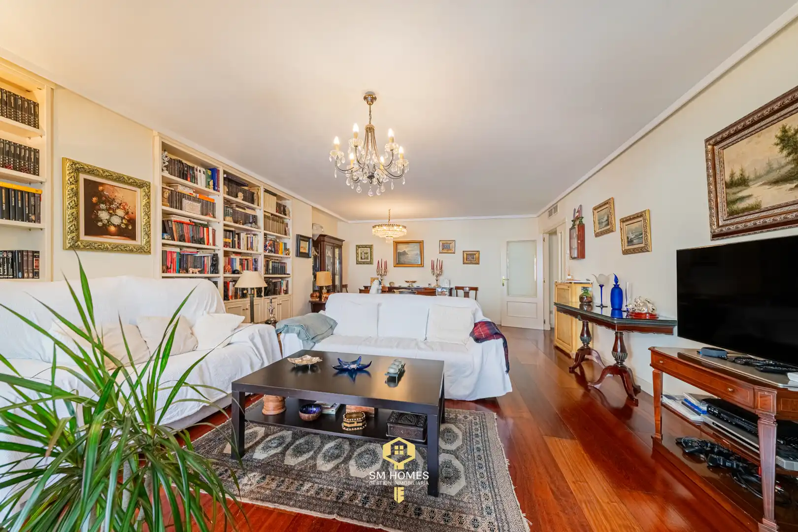 Wohnzimmer von Wohnung zum Verkauf in Madrid mit Klimaanlage, Heizung und Terrasse