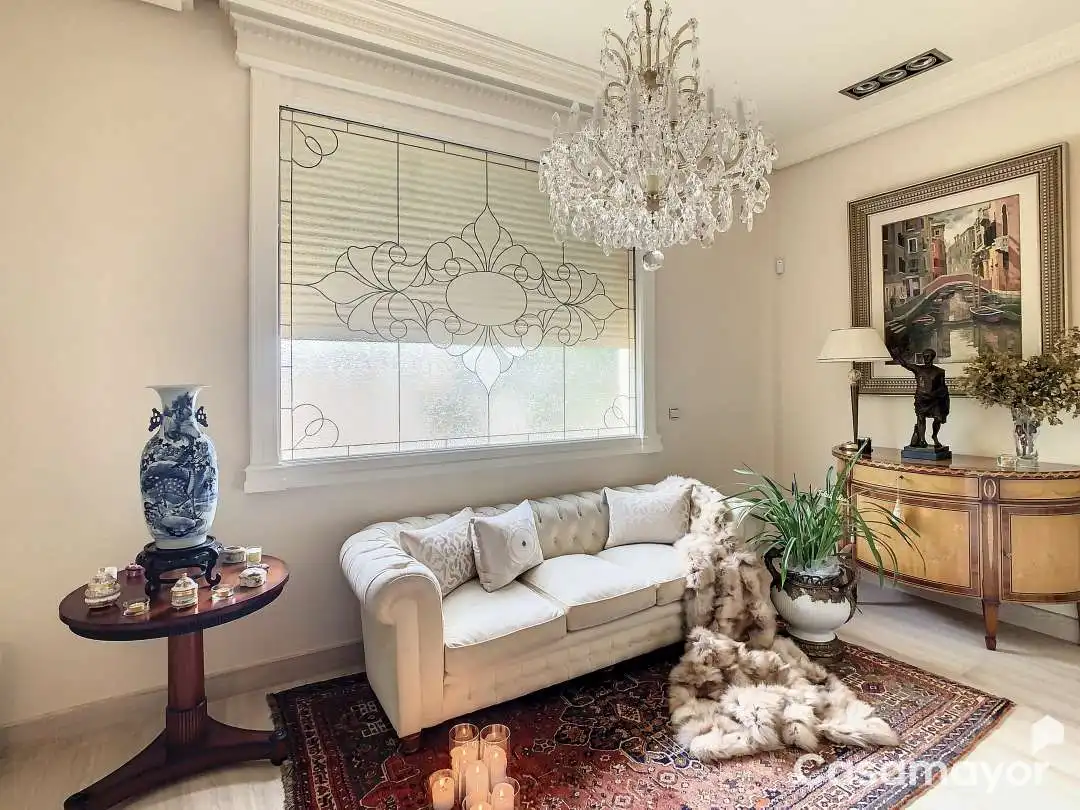 Sala de estar de Casa o chalet en venta en Mutxamel con Aire acondicionado, Calefacción y Jardín privado