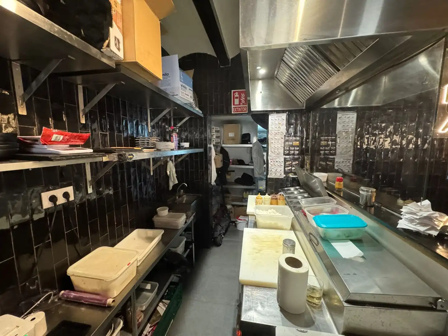 Cocina de Local en traspaso en Barcelona con Aire acondicionado y Amueblado