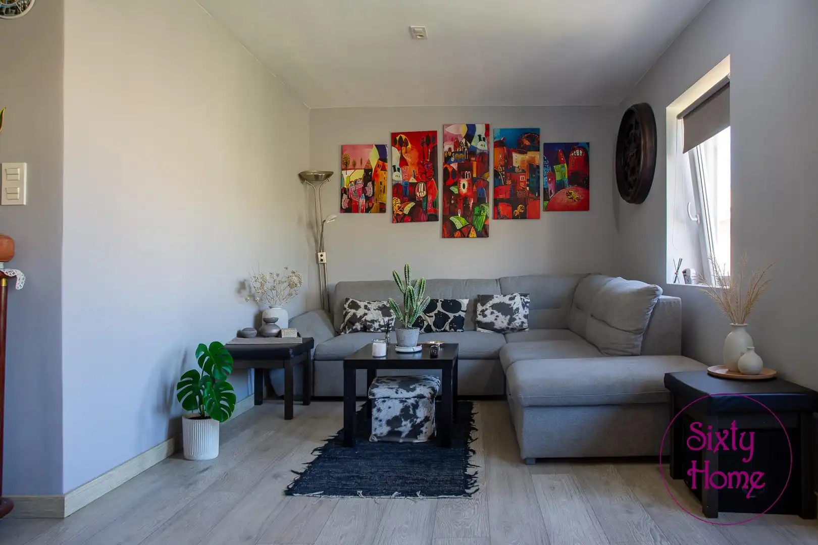 Sala de estar de Piso en venta en Zaragoza con Calefacción, Parquet y Amueblado