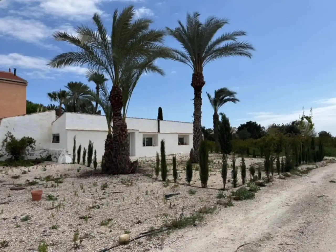 Vista exterior de Casa adosada de alquiler en Elche / Elx con Jardín privado y Amueblado