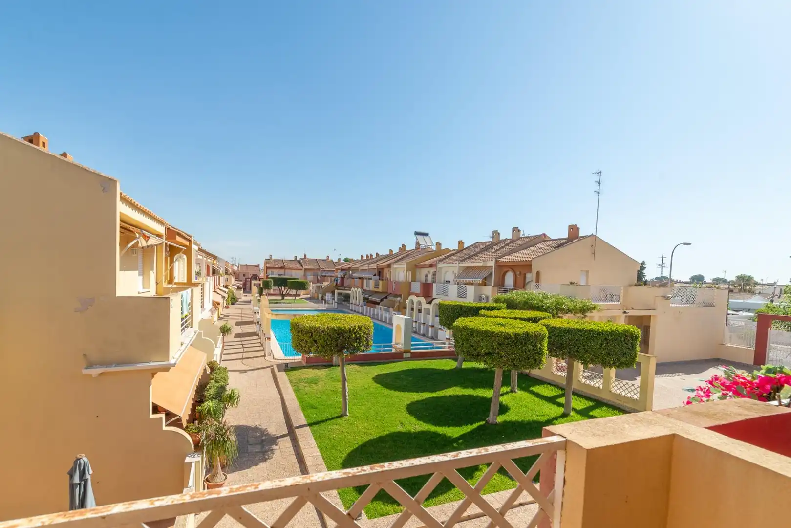Jardí de Casa adosada en venda en San Javier amb Aire condicionat, Jardí privat i Terrassa