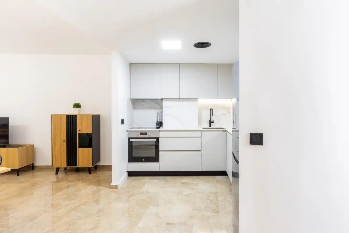 Cocina de Ático de alquiler en Valencia con Aire acondicionado, Calefacción y Amueblado