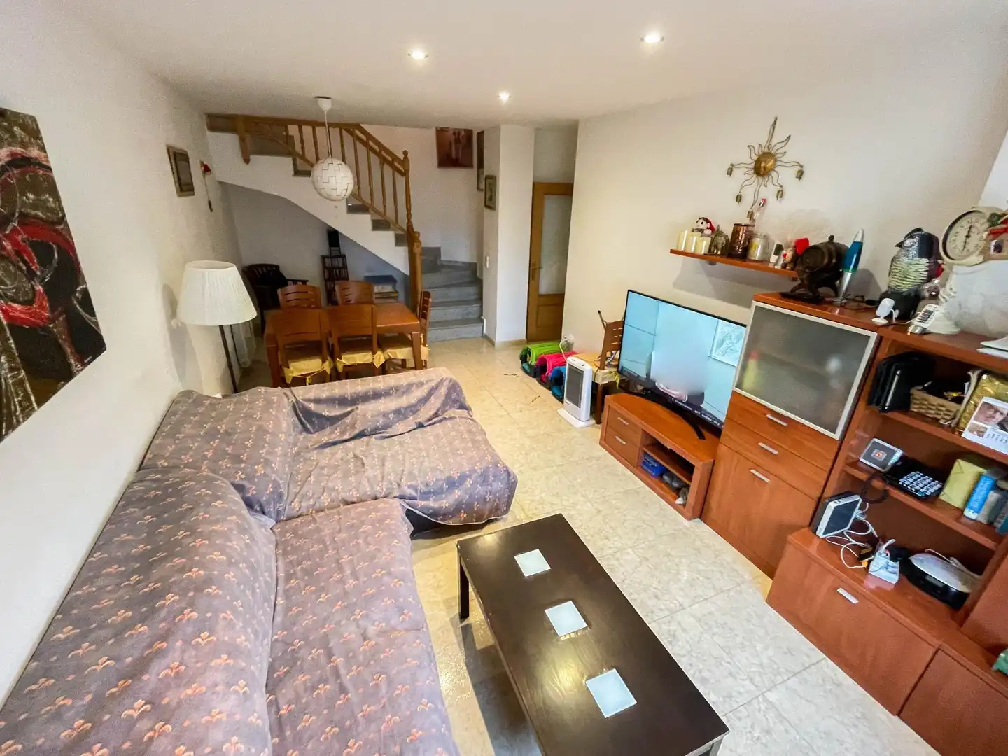 Sala de estar de Dúplex en venta en Olesa de Montserrat con Terraza y Balcón