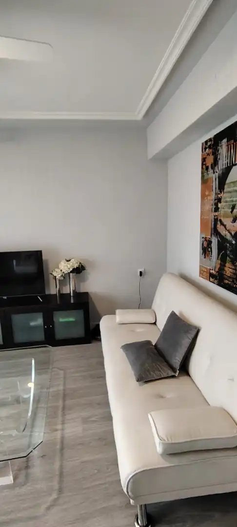 Living room of Flat for sale in Salamanca  with Heating, Parquet flooring and Furnished