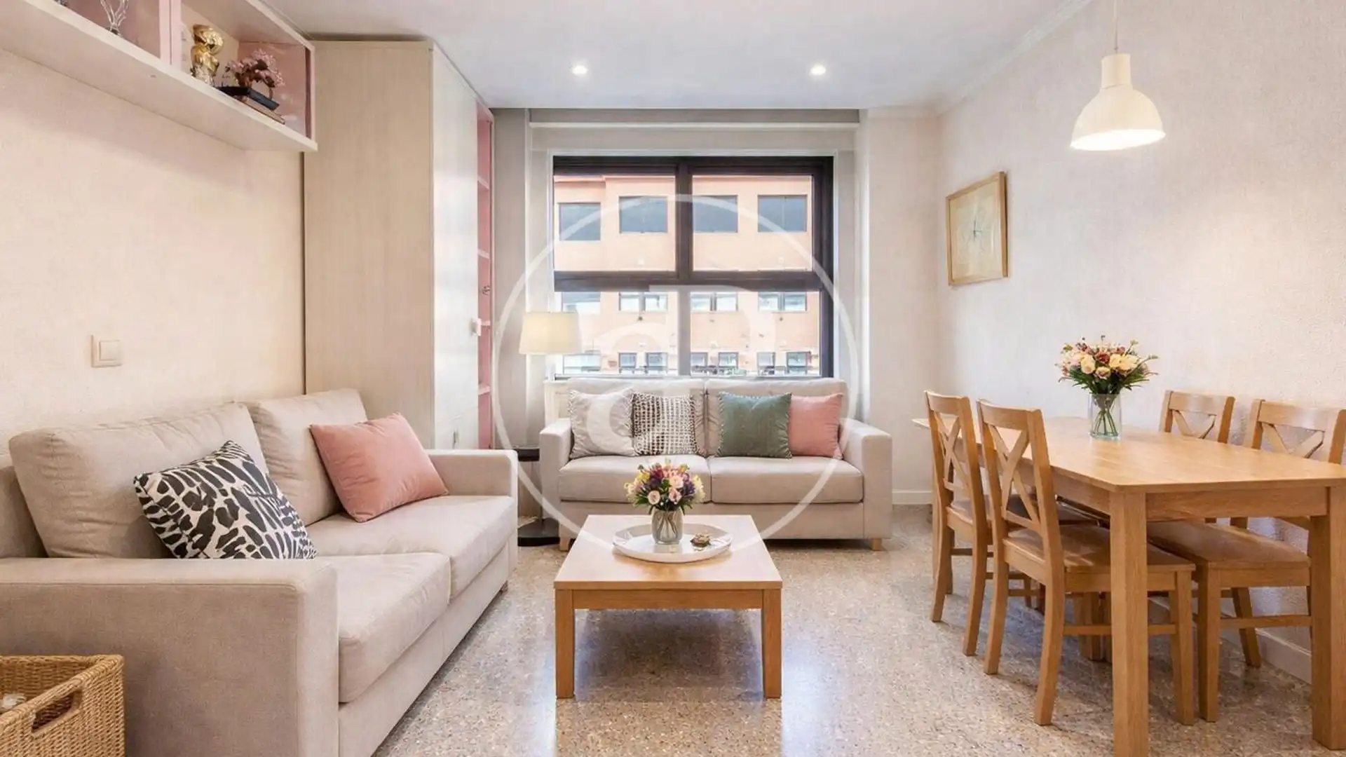 Living room of Flat for sale in  Valencia Capital  with Air Conditioner, Heating and Private garden