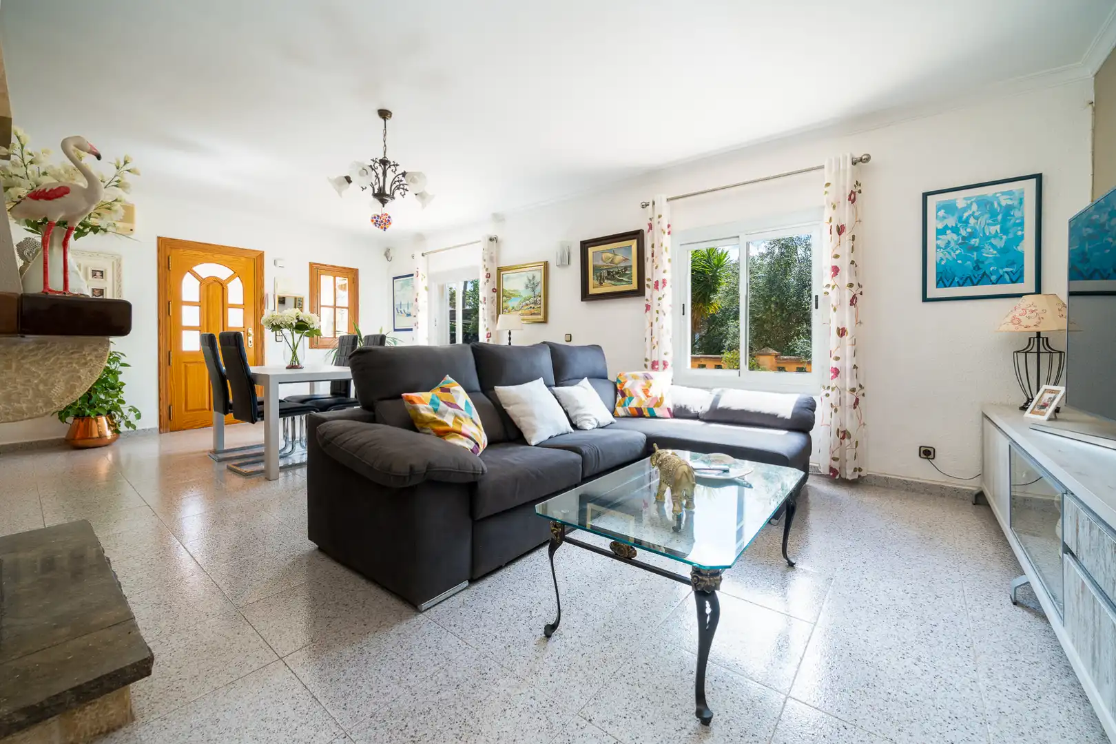 Sala d'estar de Casa o xalet en venda en Marratxí amb Aire condicionat, Calefacció i Jardí privat