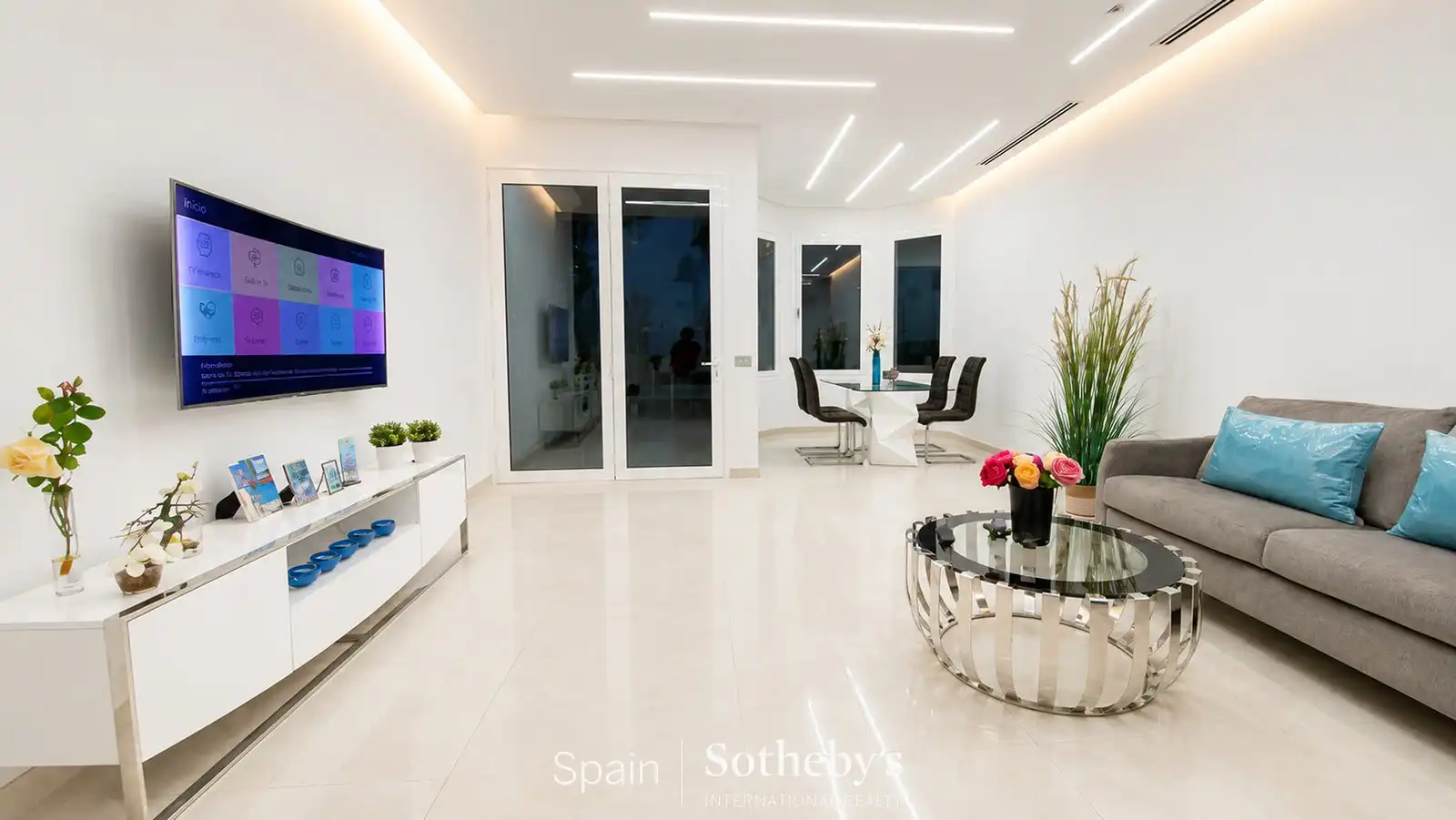 Sala de estar de Casa o chalet en venta en Adeje con Aire acondicionado, Terraza y Piscina comunitaria