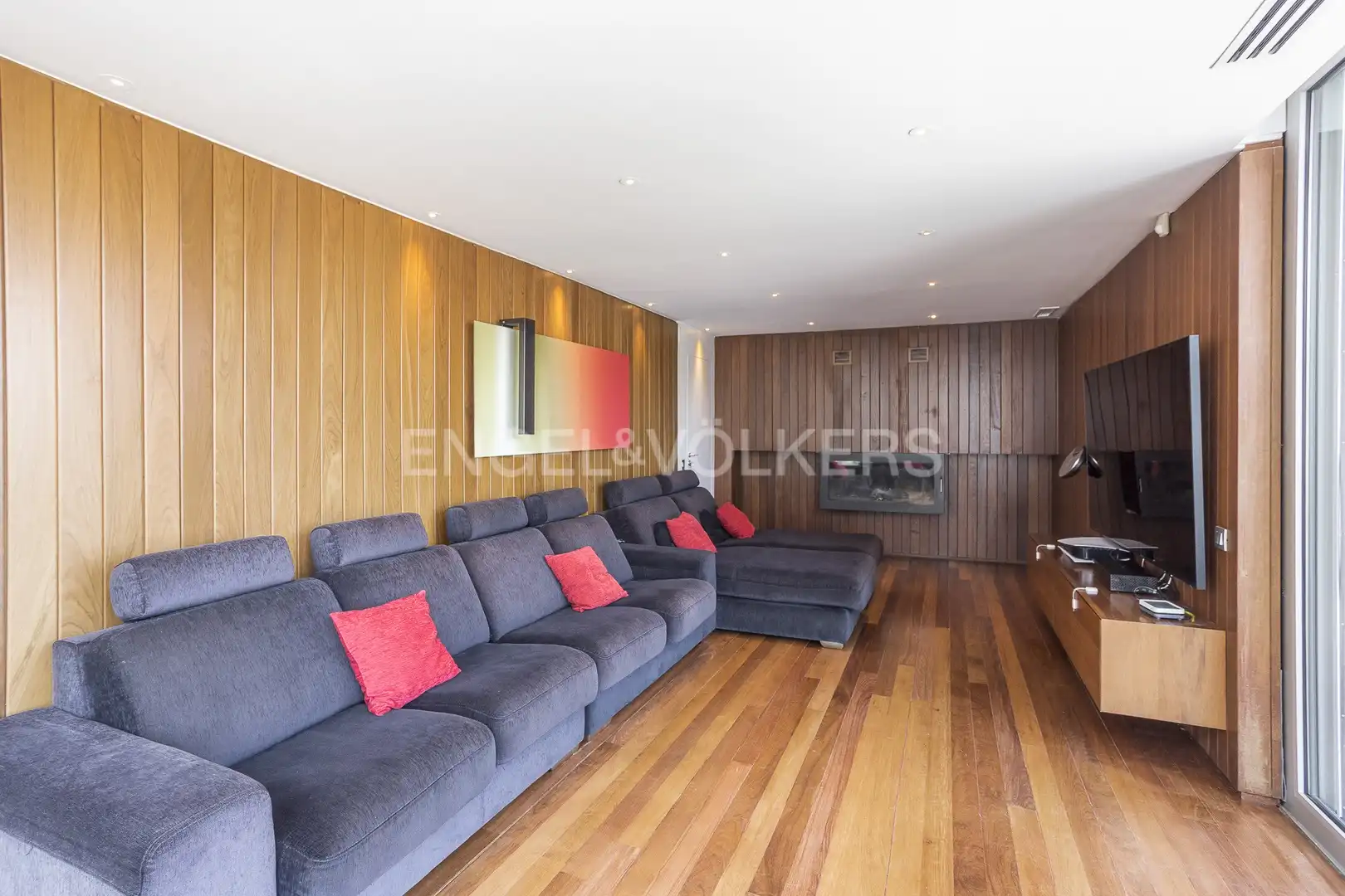Sala de estar de Casa o chalet en venta en El Papiol con Aire acondicionado, Calefacción y Jardín privado