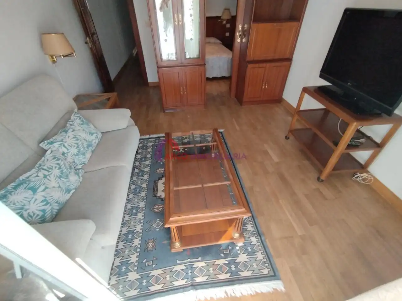 Wohnzimmer von Wohnungen zur Miete in Burgos mit Heizung, Parkett und Terrasse