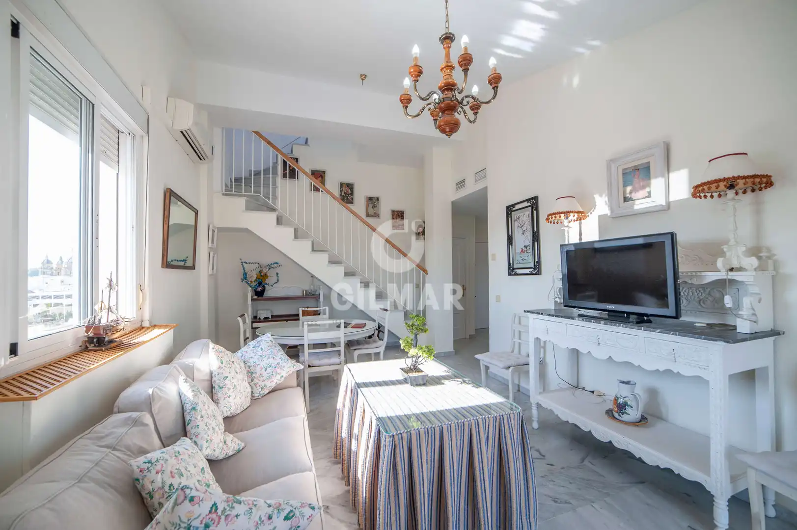 Wohnzimmer von Maisonette zur Miete in Sevilla mit Heizung und Möbliert