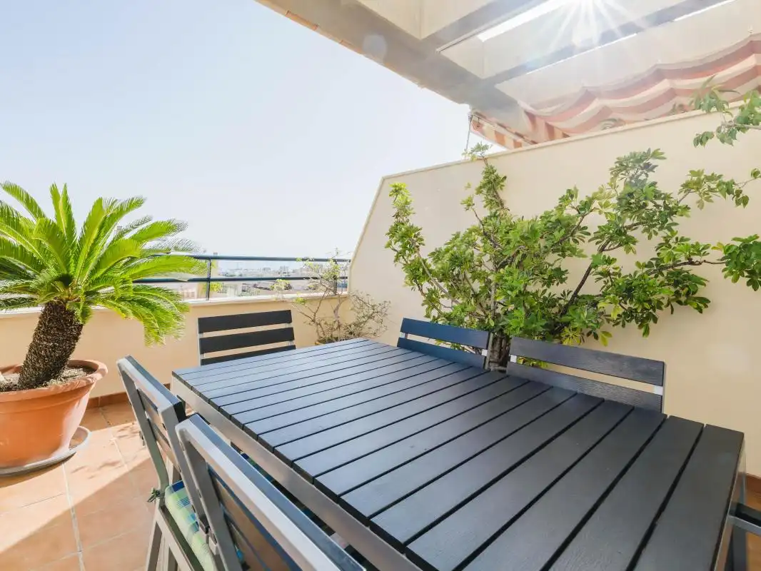 Terraza de Ático en venta en Torremolinos con Aire acondicionado, Calefacción y Jardín privado