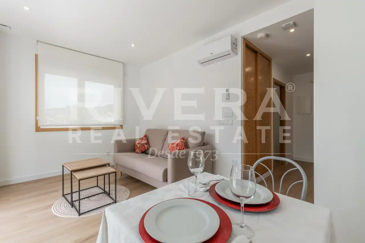 Sala de estar de Apartamento en venta en Sanxenxo con Aire acondicionado, Calefacción y Terraza