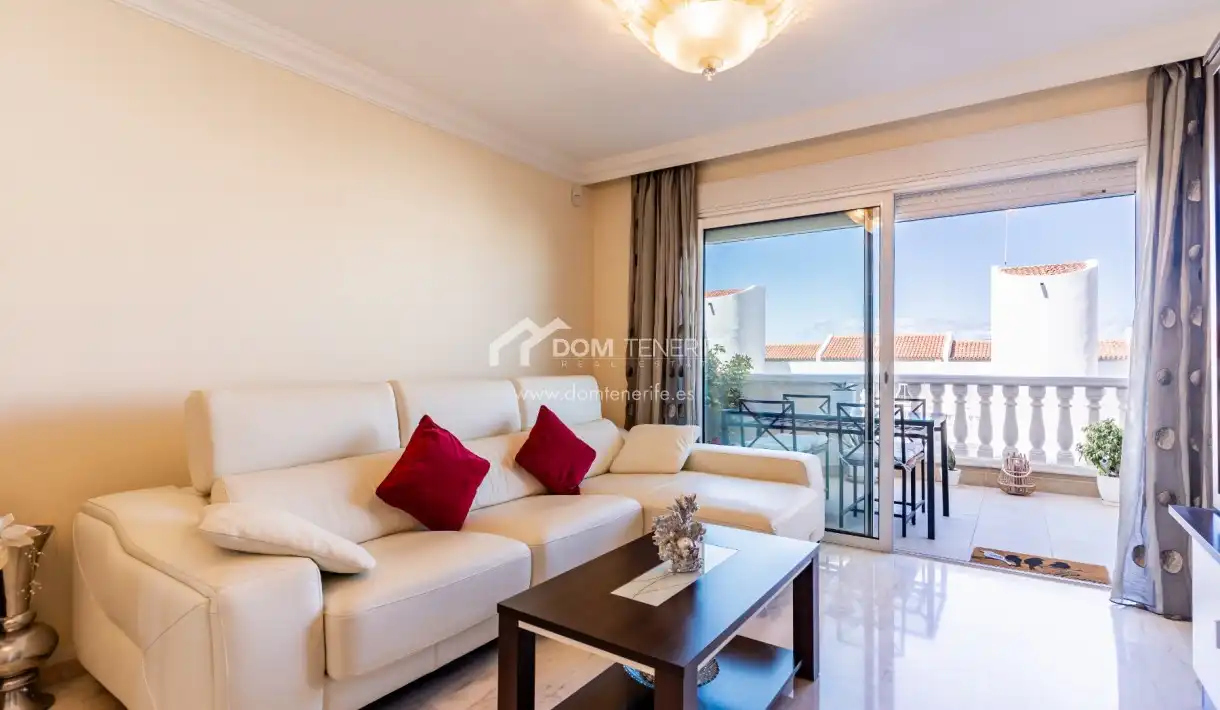 Wohnzimmer von Wohnung zum Verkauf in Santiago del Teide mit Terrasse, Abstellraum und Schwimmbad