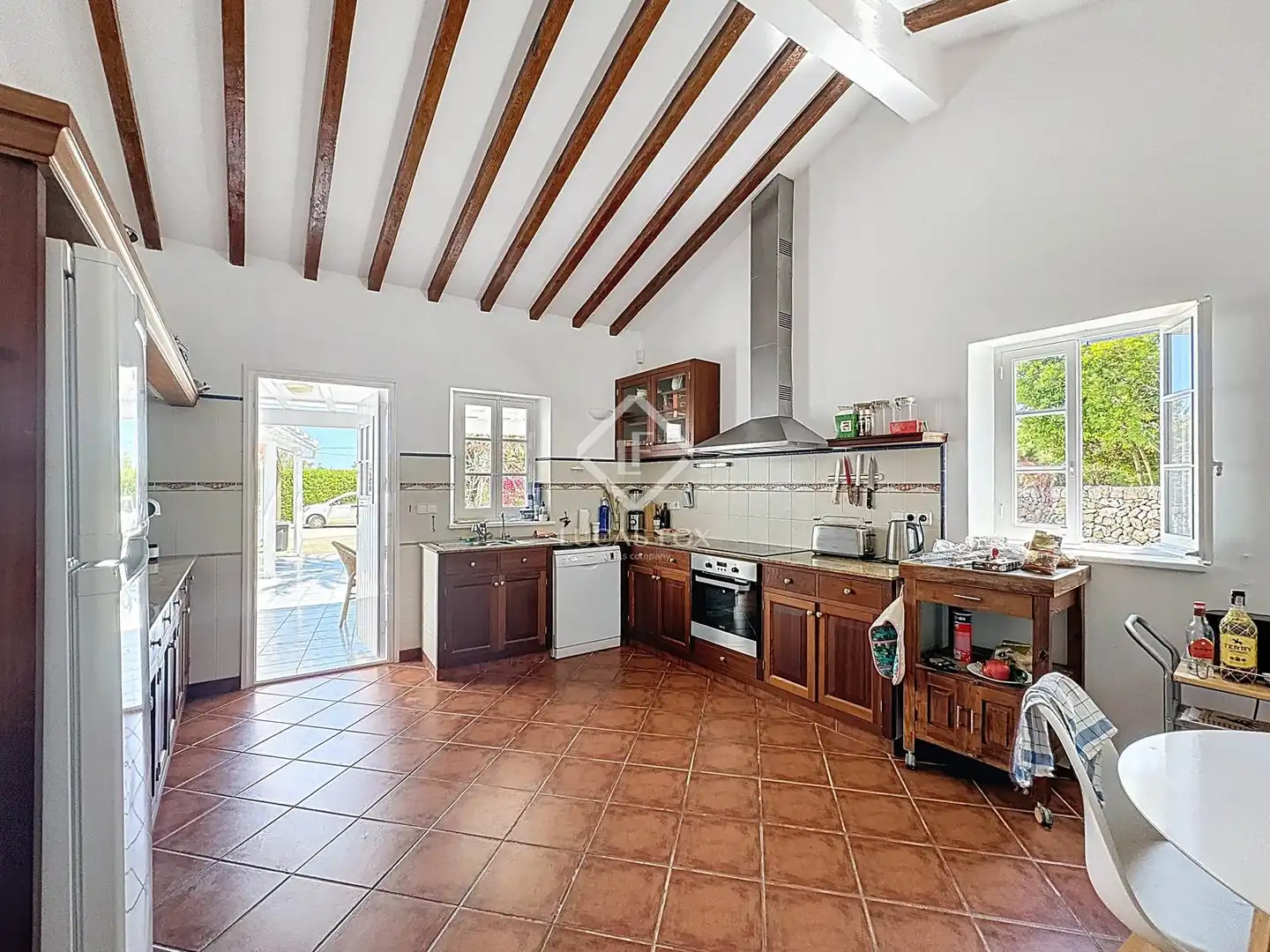 Cocina de Finca rústica en venta en Es Castell con Aire acondicionado, Calefacción y Jardín privado