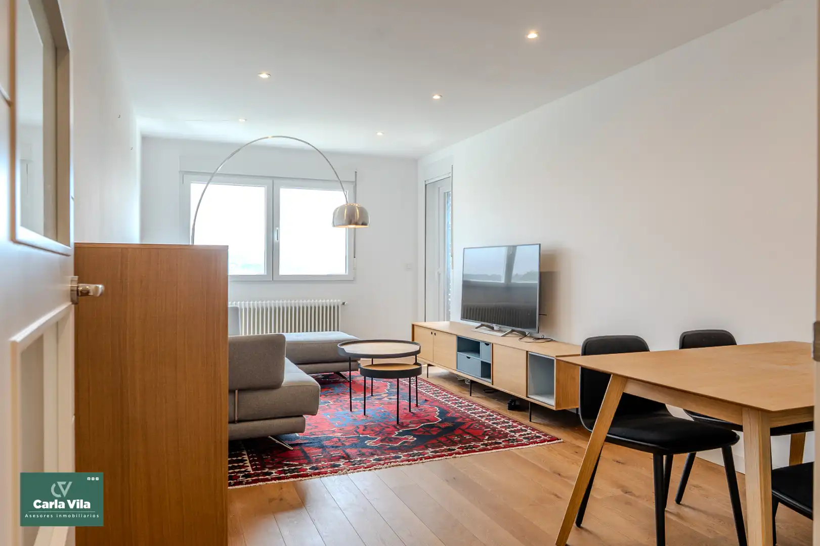 Sala de estar de Piso en venta en Lugo con Calefacción, Parquet y Trastero