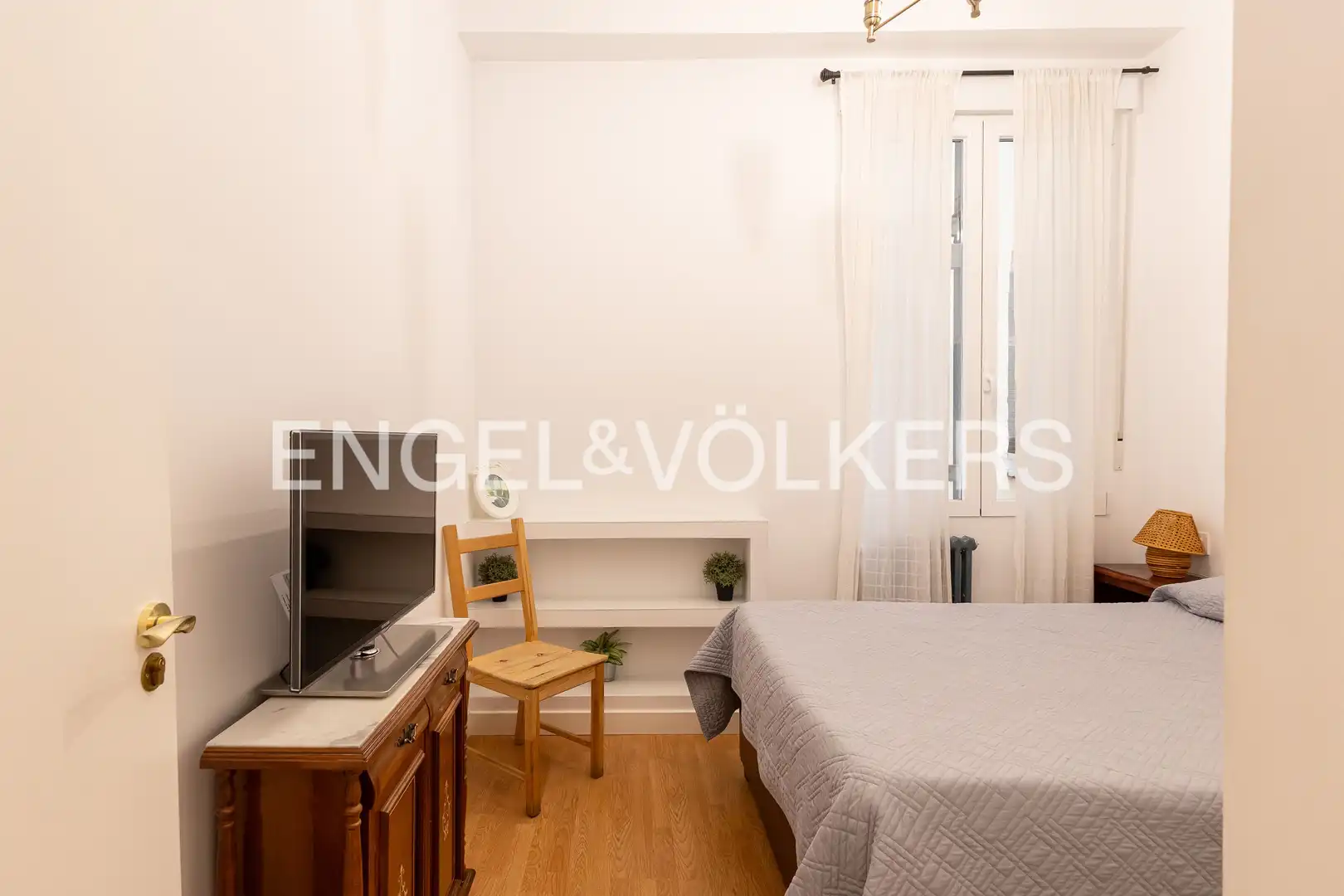 Schlafzimmer von Wohnung zum Verkauf in Madrid mit Klimaanlage, Heizung und Parkett
