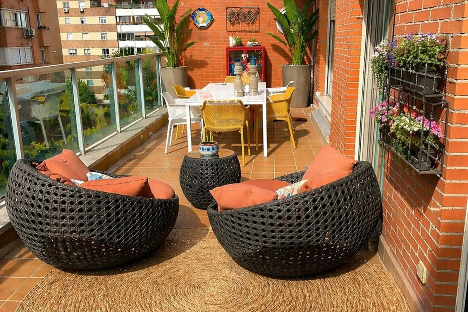 Terrasse von Dachboden zur Miete in Madrid mit Klimaanlage, Terrasse und Abstellraum