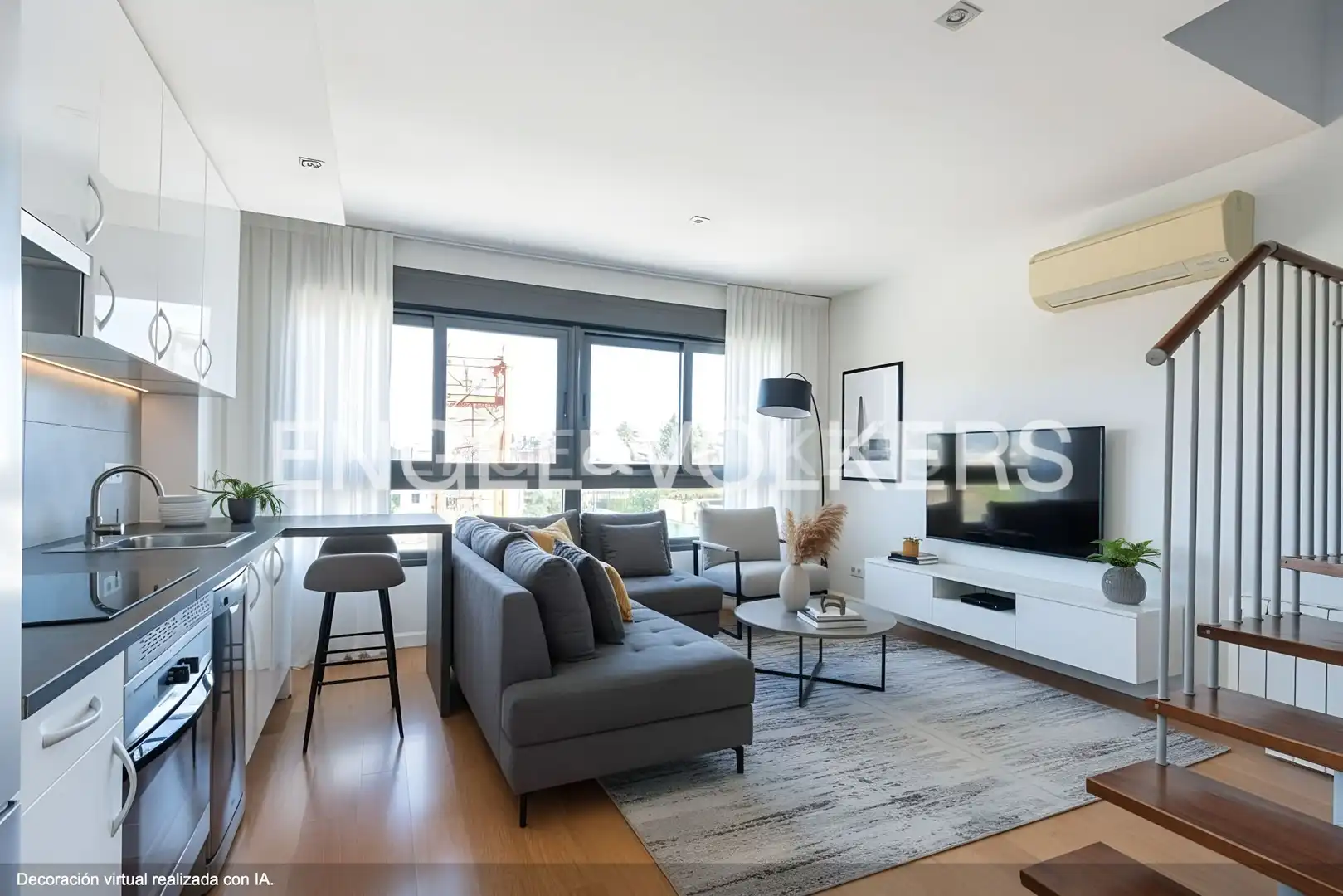 Sala de estar de Dúplex en venta en Pozuelo de Alarcón con Aire acondicionado y Calefacción