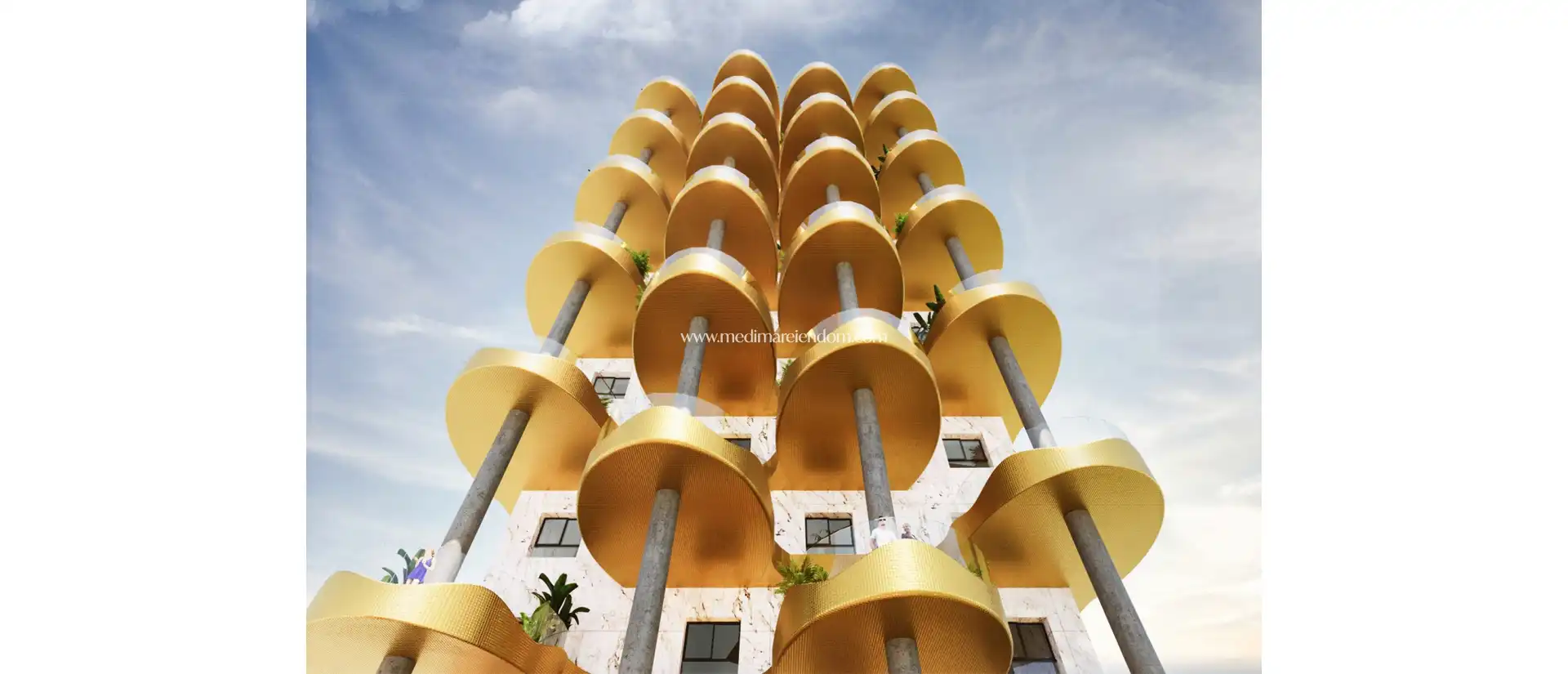Außenansicht von Wohnung zum Verkauf in Calpe / Calp mit Terrasse