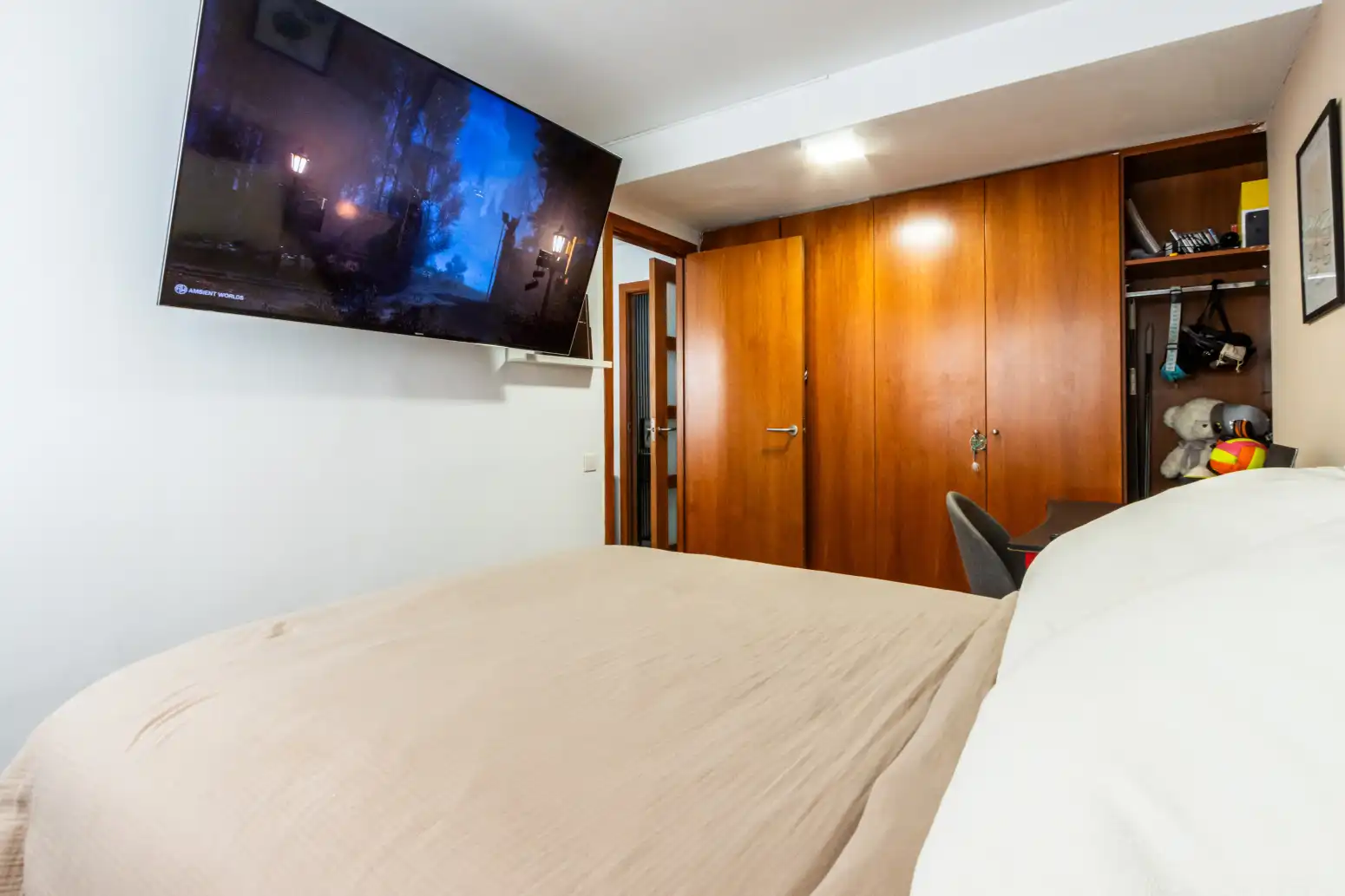 Schlafzimmer von Wohnung zum Verkauf in Terrassa mit Heizung und Privatgarten