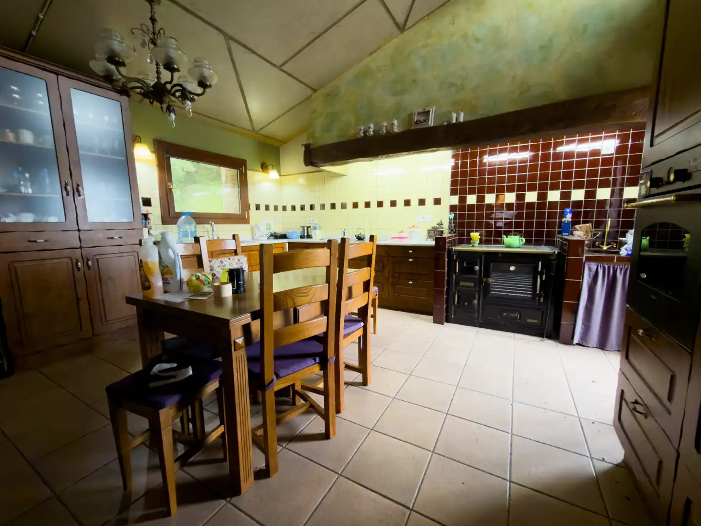 Cuina de Finca rústica en venda en Mieres (Girona) amb Jardí privat, Terrassa i Traster