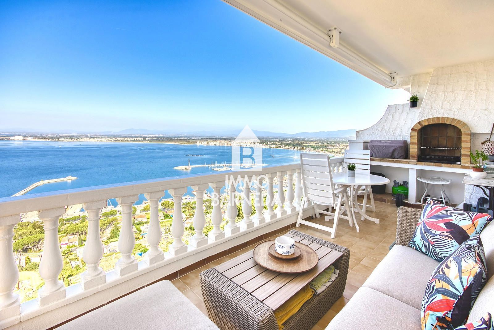 Balcony of Flat for sale in Roses  with Air Conditioner, Heating and Terrace