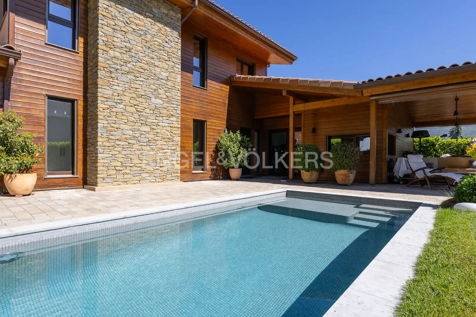 Piscina de Casa o xalet en venda en Sant Esteve de Palautordera amb Aire condicionat, Calefacció i Jardí privat