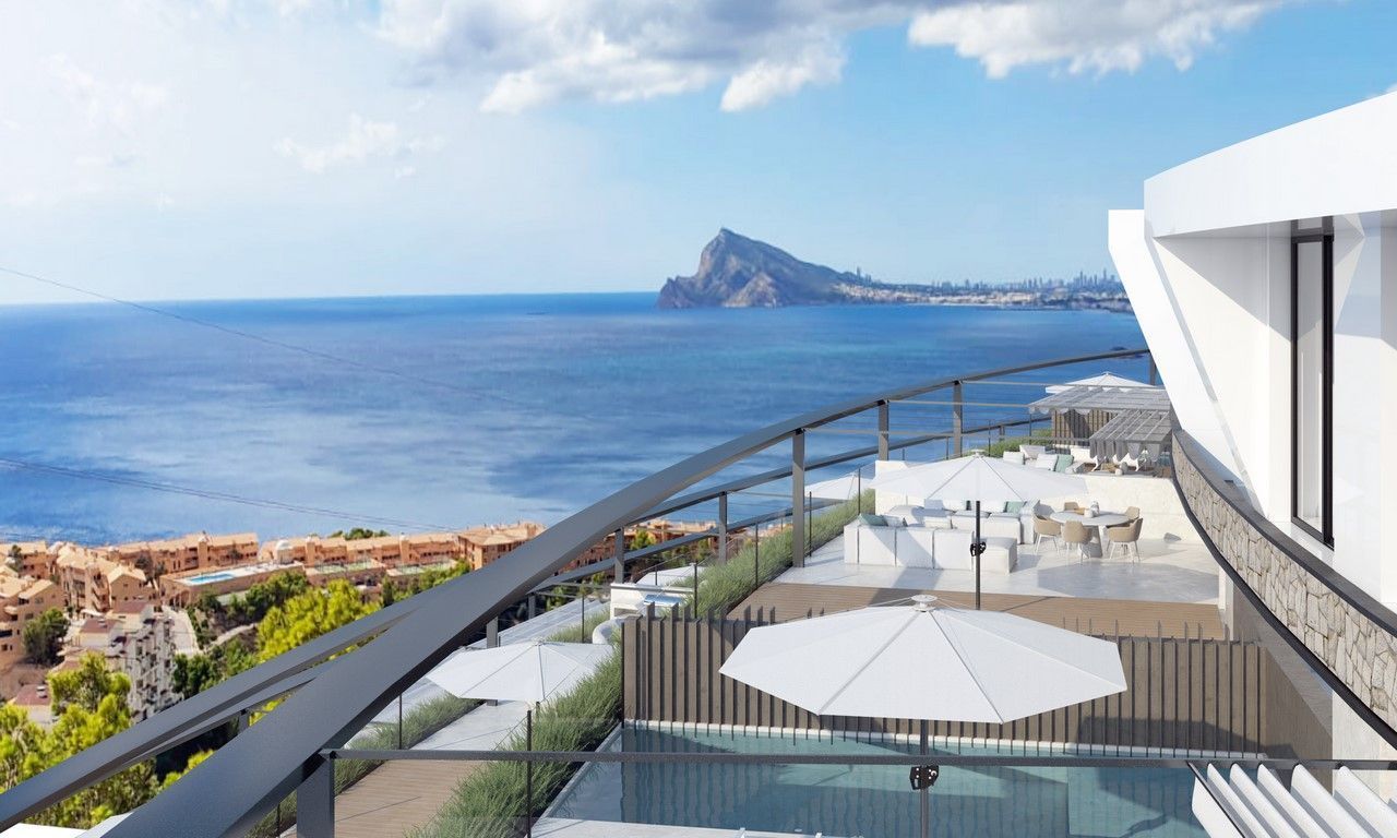 Dormitori de Apartament en venda en Calpe / Calp amb Terrassa i Piscina