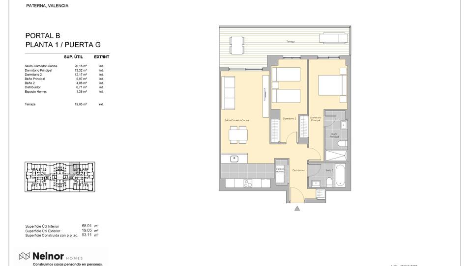 Photo 1 from new construction home in Flat for sale in   Calle Carrasca, 1, Parc Central, Valencia