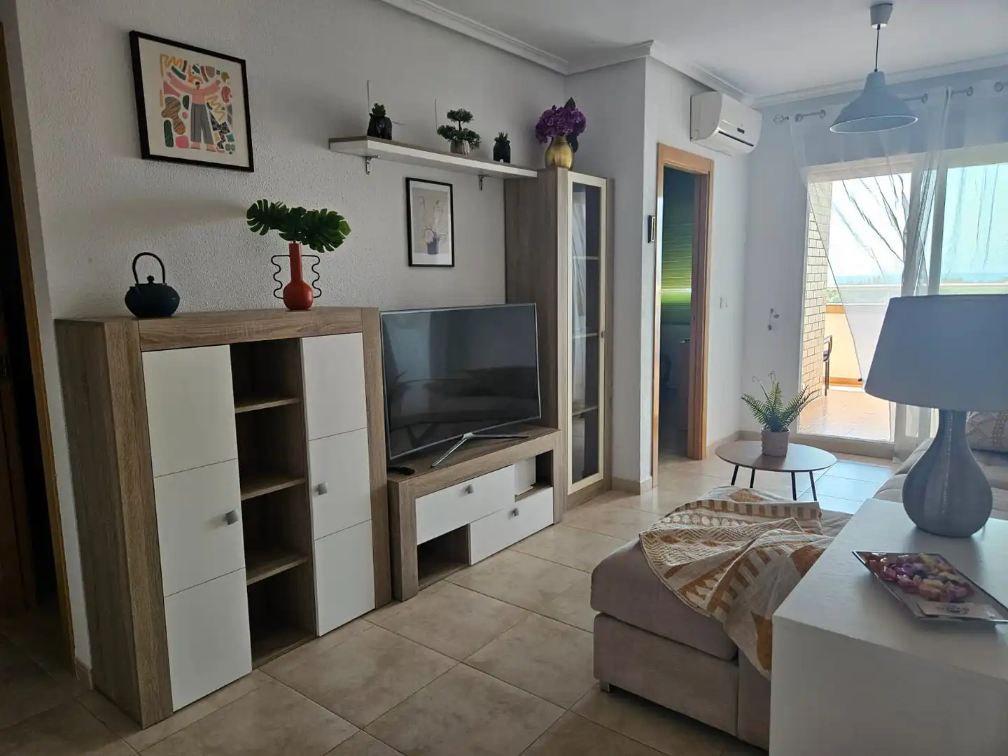 Sala de estar de Apartamento de alquiler en Cabanes con Aire acondicionado, Calefacción y Terraza