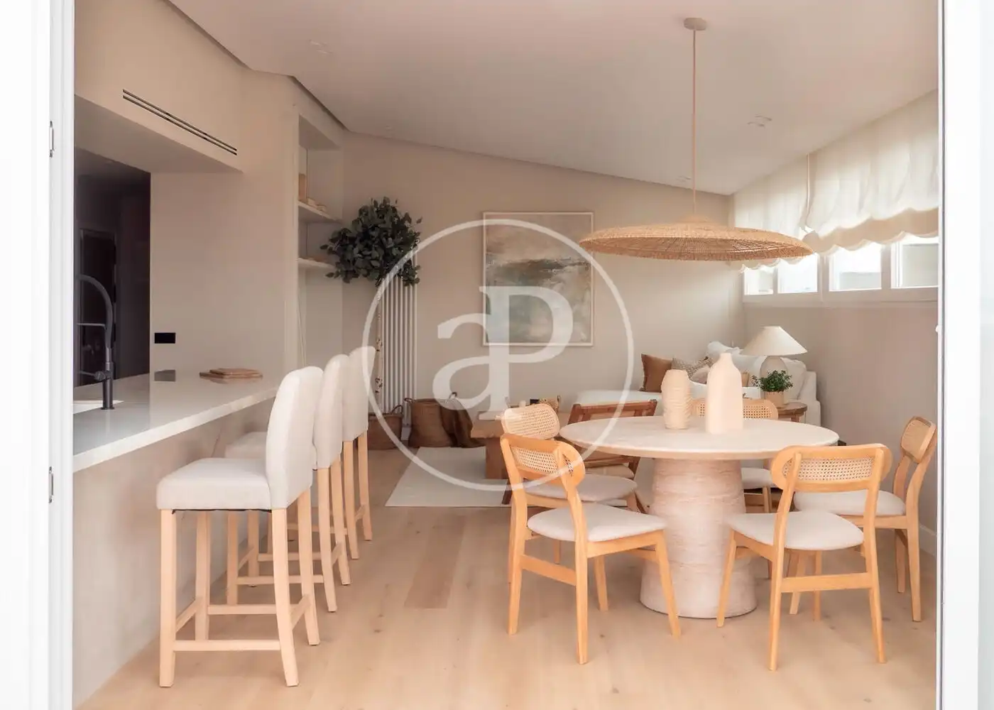 Dining room of Flat for rent in Madrid  with Air Conditioner, Heating and Terrace