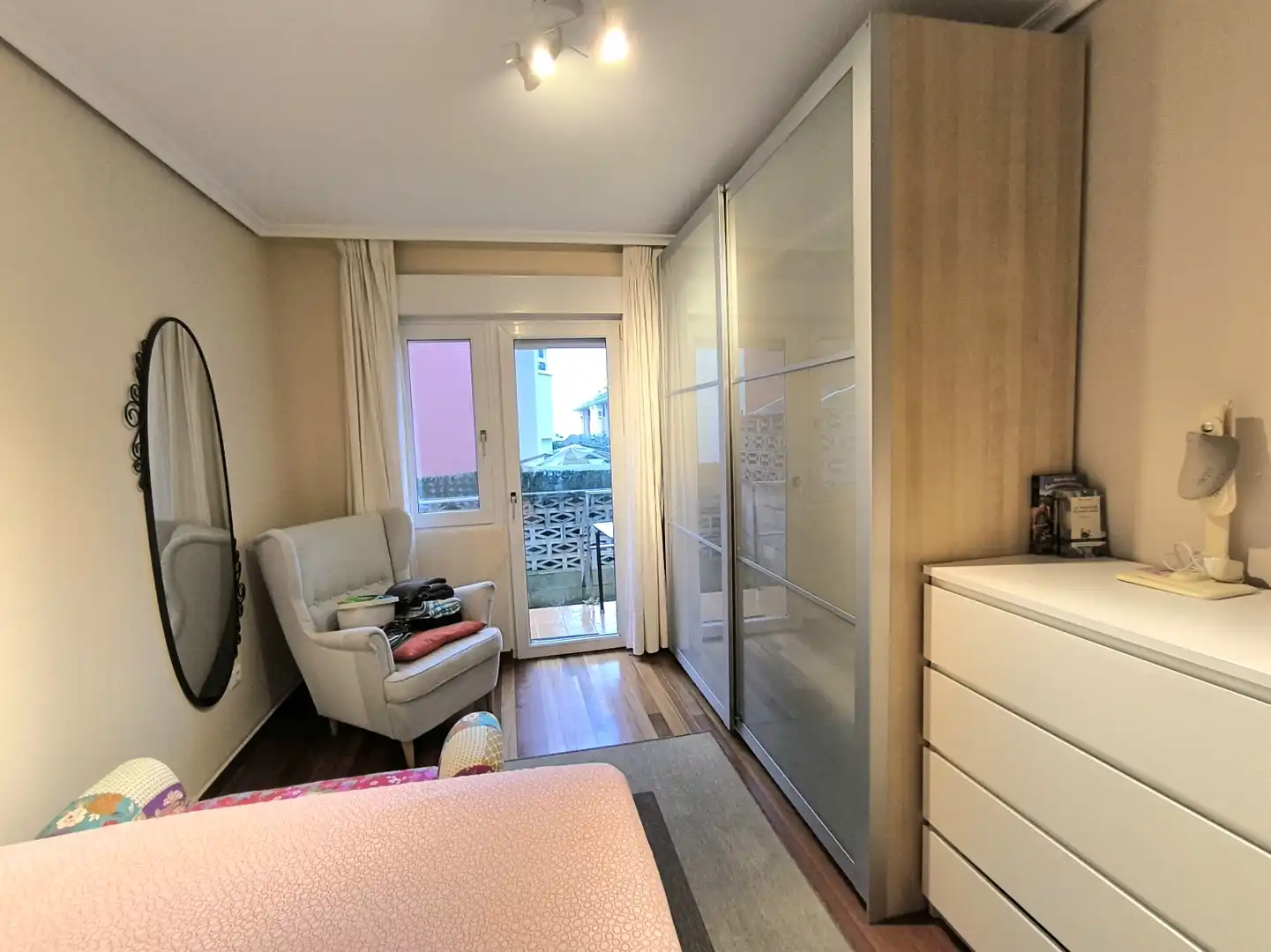 Bedroom of Flat for rent in Piélagos  with Heating, Private garden and Parquet flooring