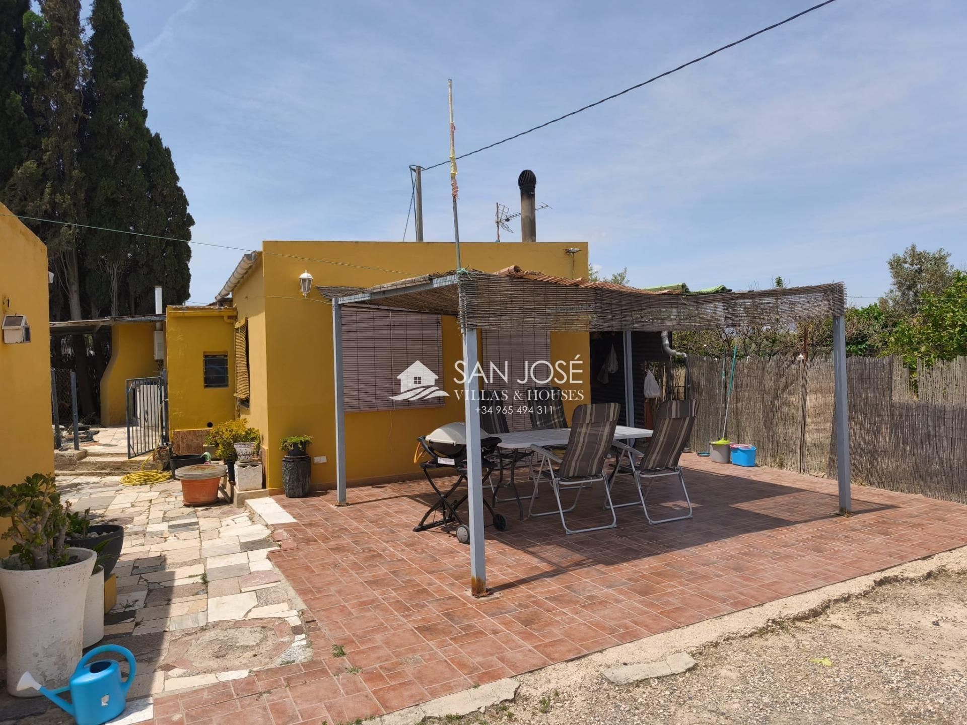 Terraza de Casa o chalet en venta en Aspe con Calefacción, Jardín privado y Piscina